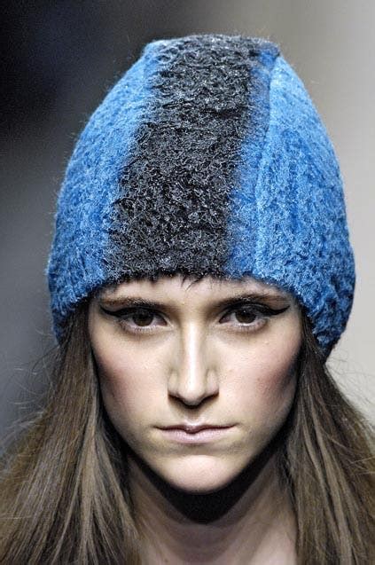 Prada FW07 Runway Mohawk Mohair Beanie 